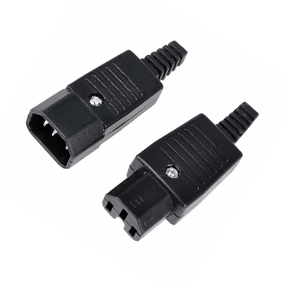 Picture of Rewireable IEC BX-09 BX-10 250V 10A Male Female Inline Socket & Plug Connector ()