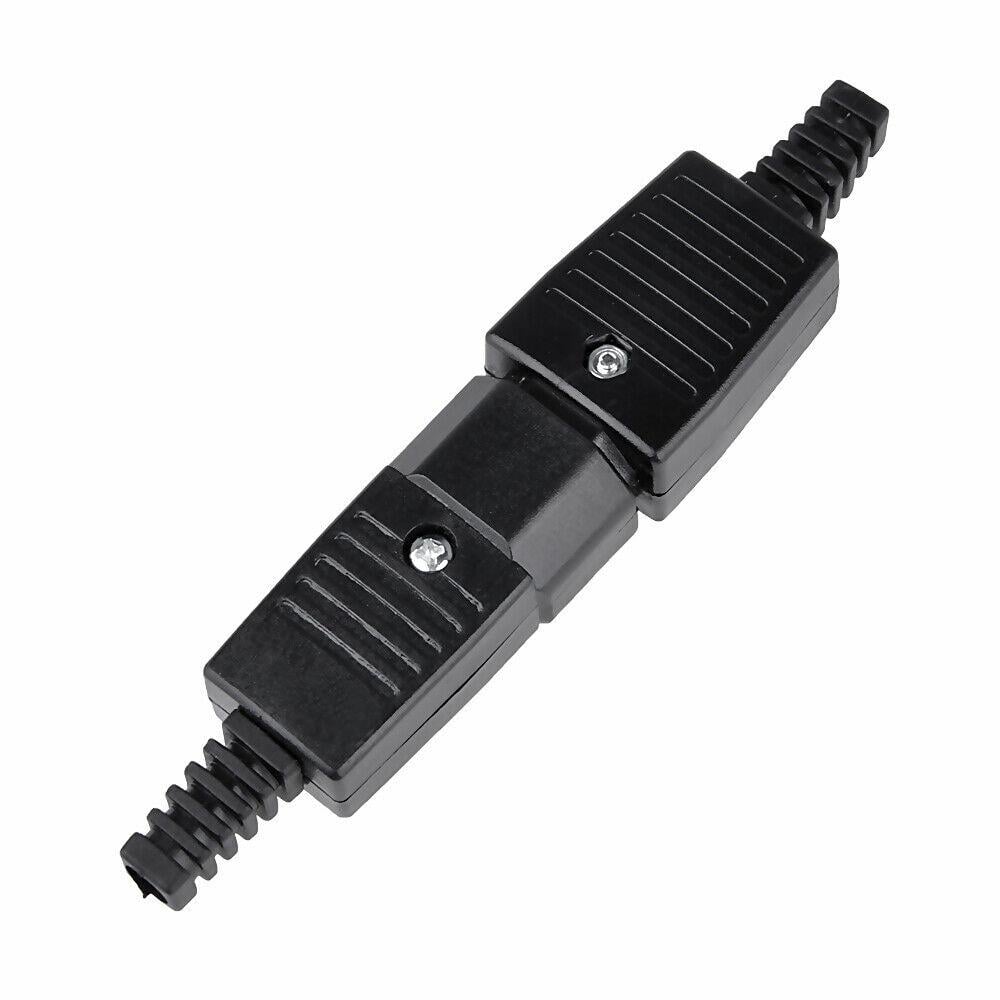 Picture of Rewireable IEC BX-09 BX-10 250V 10A Male Female Inline Socket & Plug Connector ()