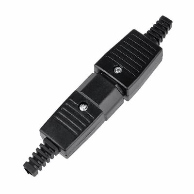 Picture of Rewireable IEC BX-09 BX-10 250V 10A Male Female Inline Socket & Plug Connector ()