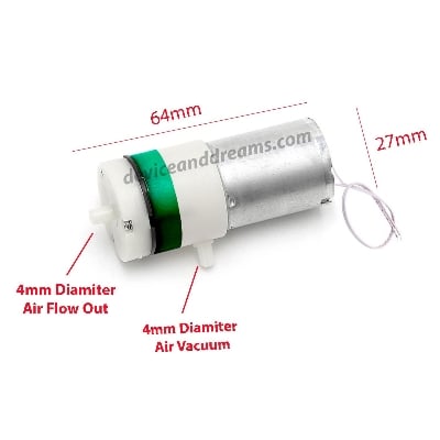 Picture of Dc 4.5V Small Vacuum Air Pump Motor - Solar Panel (Multicolor)