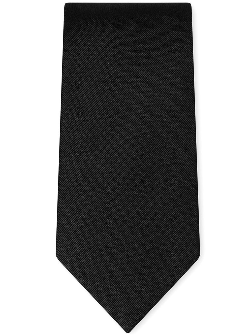 Picture of Men's Tie - Black -Men Tie Solid Black  Color Plain Tie
