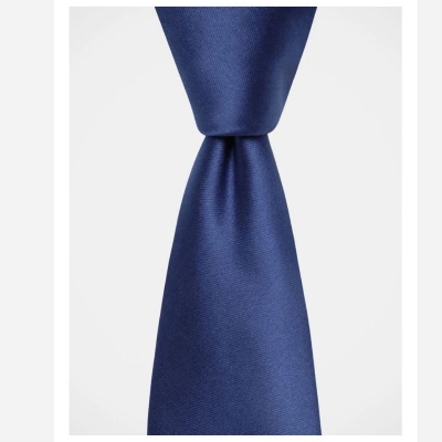 Picture of Men's Tie - Black -Men Tie Solid Black  Color Plain Tie