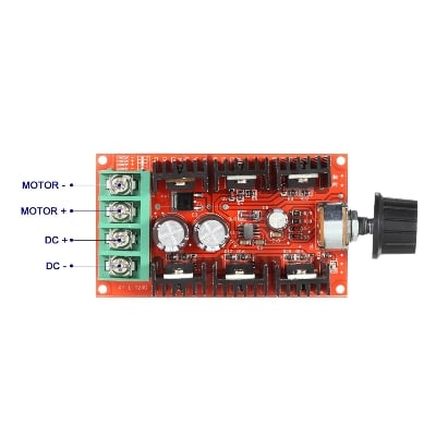 Picture of 40A PWM Speed Controller With Switch 9V to 50V For DC Motor (Multicolor)