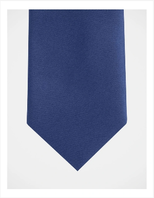 Picture of Men's Tie - Black -Men Tie Solid Black  Color Plain Tie