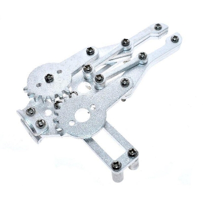Picture of Robotic Arm Aluminium Mechanical Gripper Clamp Claw Mount Bracket Holder For Robotics Project (Silver)