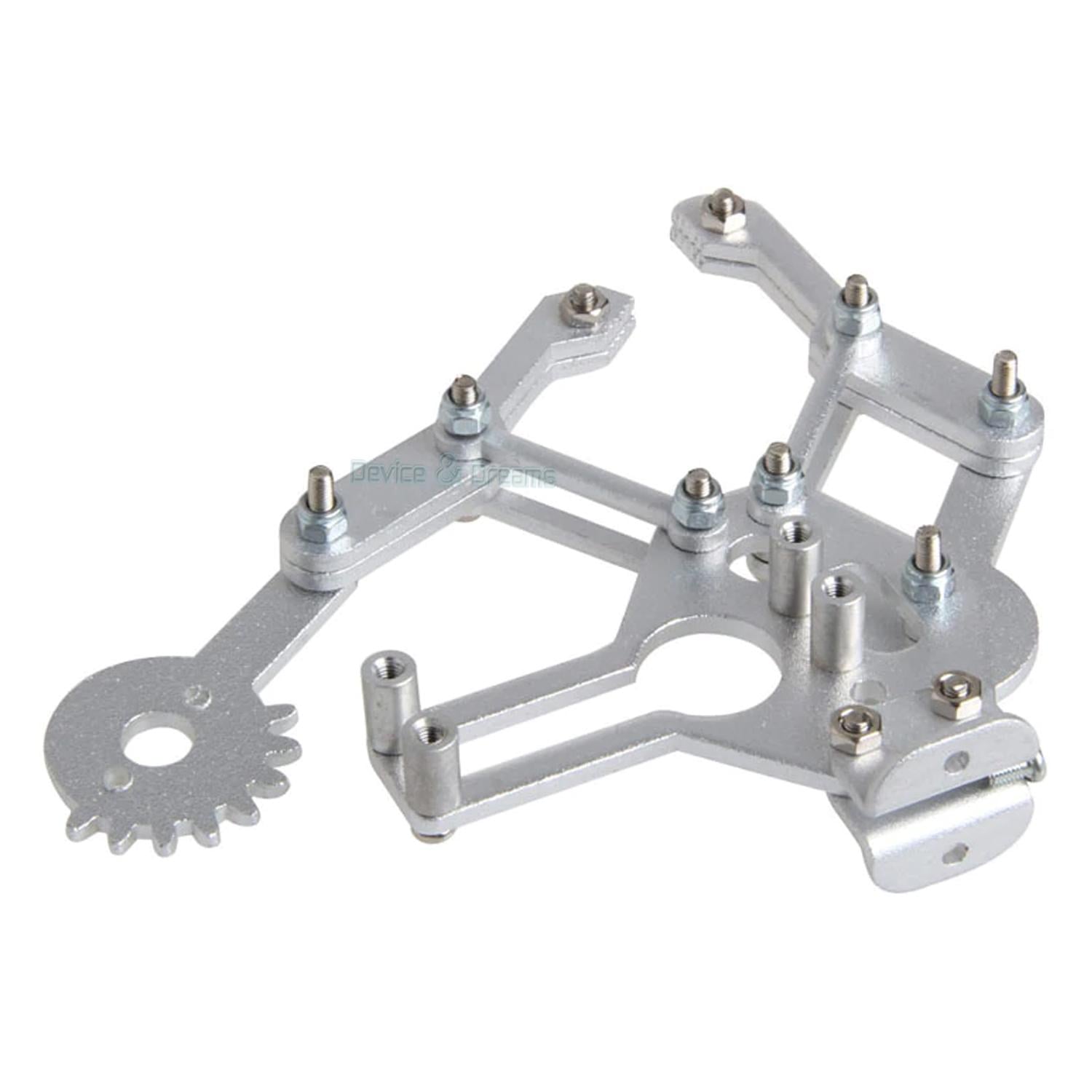 Picture of Robotic Arm Aluminium Mechanical Gripper Clamp Claw Mount Bracket Holder For Robotics Project (Silver)