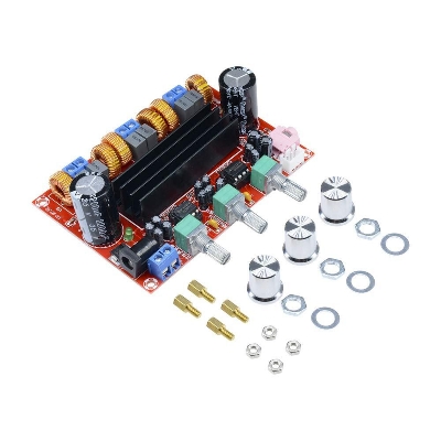 Picture of TPA3116D2 50Wx2+100W 2.1 Channel HiFi Digital Subwoofer Power Amplifier Board DC 12-24V (Multicolor)