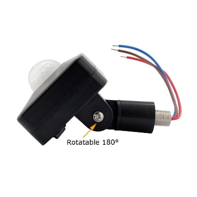 Picture of Motion Detector AC 110V 220V DC 12V PIR Sensor Wall Mount Motion Switch Automatic Infrared Body Lamp Light Timer Switch Outdoor (Multicolor)