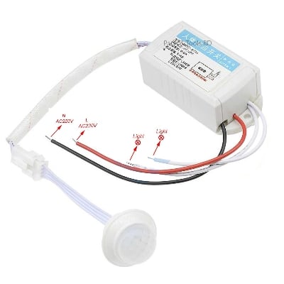 Picture of PIR Motion Sensor Controlled Smart Automatic Light Switch AC 220V (Multicolor)