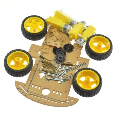Picture of Longer version of 4 WD Double Layer Smart Car Chassis Kit (Multicolor)