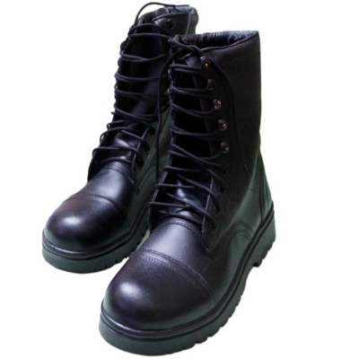 Picture of Leather Long Boots for Men - Cow Leather Rubber sole long Boots for men-  Genuine Leather Long Boots + ( Free Socks )