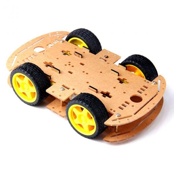 Picture of Longer version of 4 WD Double Layer Smart Car Chassis Kit (Multicolor)