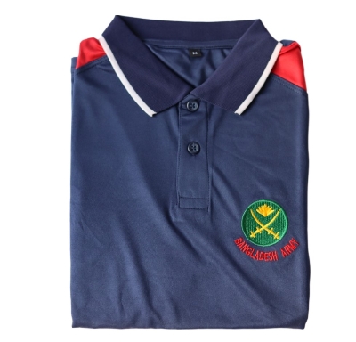 Picture of Collar Polo Shirt Embroidered - Short Sleeved Casual Slim - Men's Polo Shirt