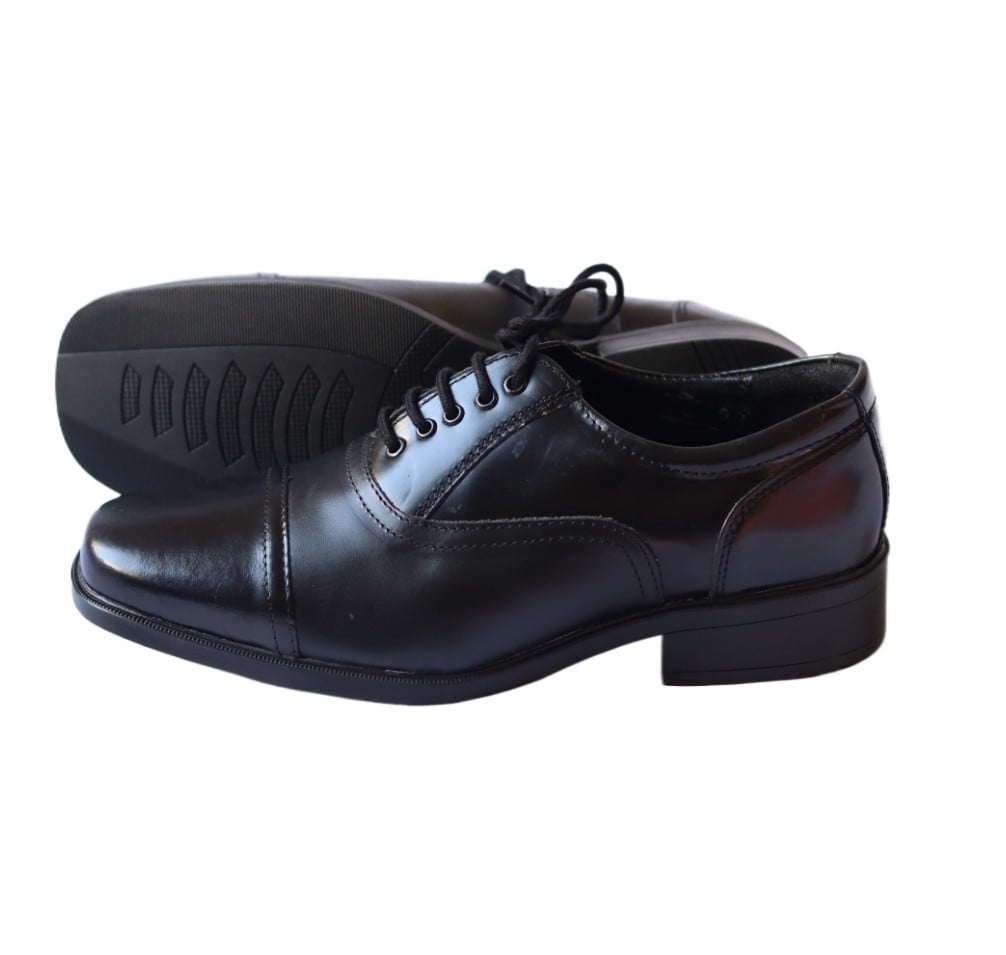Picture of Leather Oxford Shoe for Men - Leather Shoe for Men - Black Formal Shoe - Leather Lace up Shoe