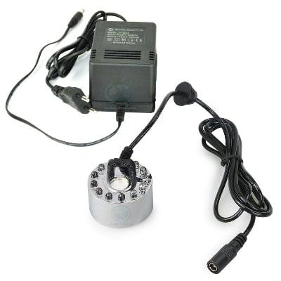 Picture of 12 LED Incubator Humidifier, Air Foggier, Water Fountain Color Changing Atomizer (Multicolor)