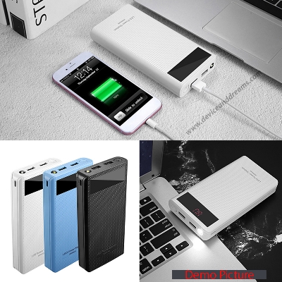 Picture of High Quality QC 3.0 Type C Dual USB 7x18650 Battery DIY First Charging Power Bank Case Kit Box for Smartphone (White)