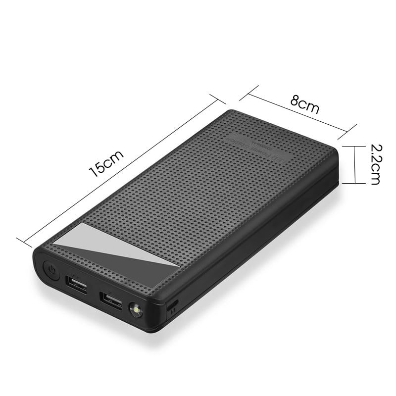 Picture of High Quality QC 3.0 Type C Dual USB 7x18650 Battery DIY First Charging Power Bank Case Kit Box for Smartphone (Black)