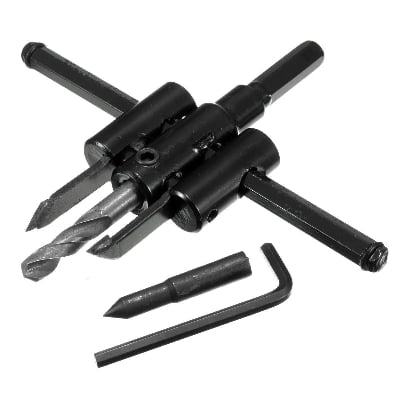 Picture of Adjustable Hole Saw Circle Cutter Drill Bit Kit 30mm-120mm (Multicolor)