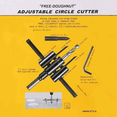 Picture of Adjustable Hole Saw Circle Cutter Drill Bit Kit 30mm-120mm (Multicolor)
