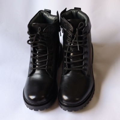 Picture of Fashion Long boots for Men | Genuine Leather Black Fashion Ankle Boot For Bikers - Premium Quality Boot
