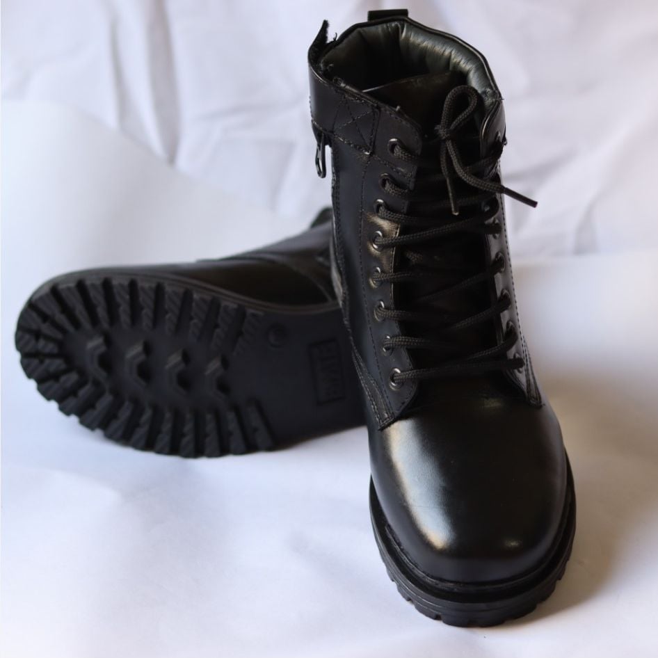 Picture of Fashion Long boots for Men | Genuine Leather Black Fashion Ankle Boot For Bikers - Premium Quality Boot