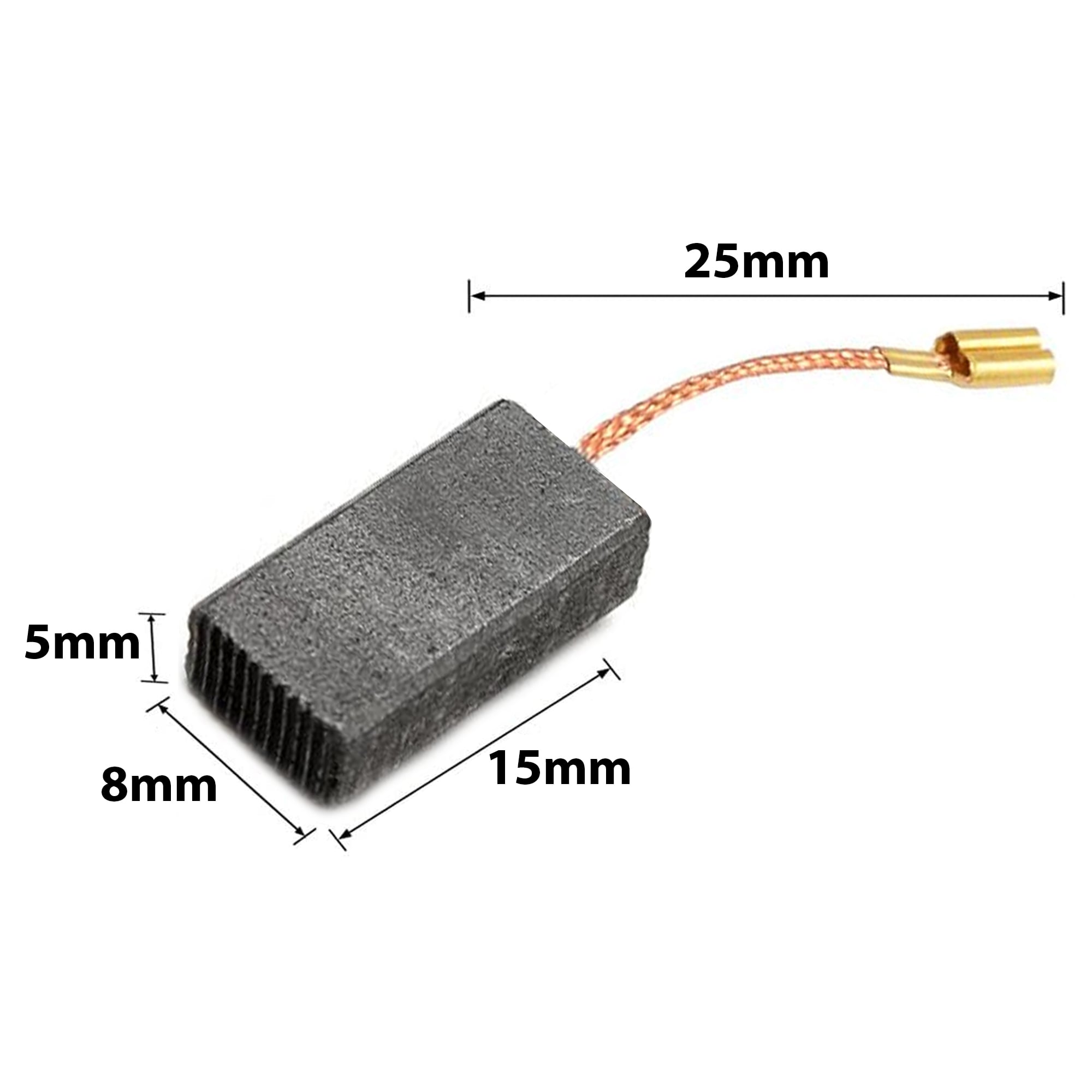 Picture of Carbon Brushes for Electric Motor, Air Blower, Drill, Angel Grander, Circular Saw, Cutting Machine, Replacement Repair Parts - drill machine (Type B)