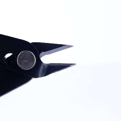 Picture of Electrical Component Wire Cable Cutters Cutting Side Snips Flush Pliers Nipper Anti-slip Rubber Mini Diagonal Pliers Hand Tools (Blue)