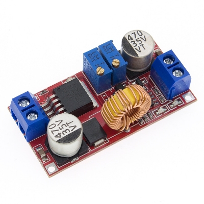 Picture of XL4015 5A DC to DC CC CV Lithium Battery Step down Charging Board Led Power Converter Lithium Charger Step Down Module XL4015E1 (Red)
