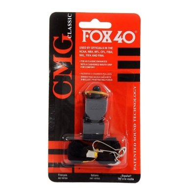 Picture of Fox 40 Classic whistle Key Finder Football Referee Whistle Fox Brand  China Plastic Whistle