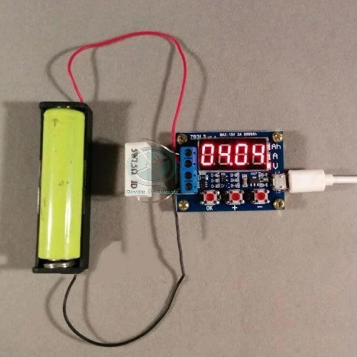 Picture of 3.7Volt Lithium/Laptop Battery Capacity Tester, Authentic Product, Good Quality, With all Accessories HW-586 / ZB2L3 (Multicolor)
