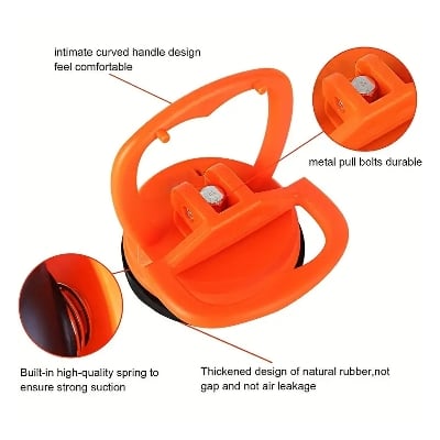 Picture of Heavy Duty Suction Cups - Dent Puller for Car And Electronics, LCD LED OLED TV, Computer Monitor, Tablet Display Opening Tools & Glass installation or replacement Hand Tools (Blue)