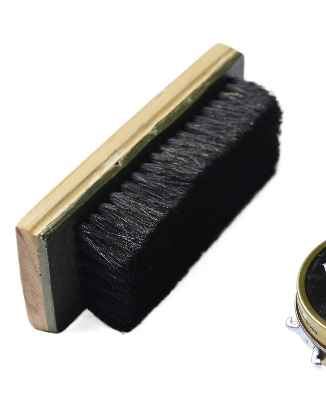 Picture of Cow Hair Shoe Brush- Shoe Shine Brush - Shoes Brush for Cleaning / Polishing 1 Pcs