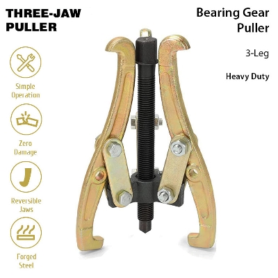 Picture of Bearing Puller Premium Quality 4 Inch 3 Leg 100mm Three-Jaw Multifunctional Puller Universal Bearing Removal Tool Triple-cornered Puller Pulley and Flywheel Removal Tool (Multicolor)