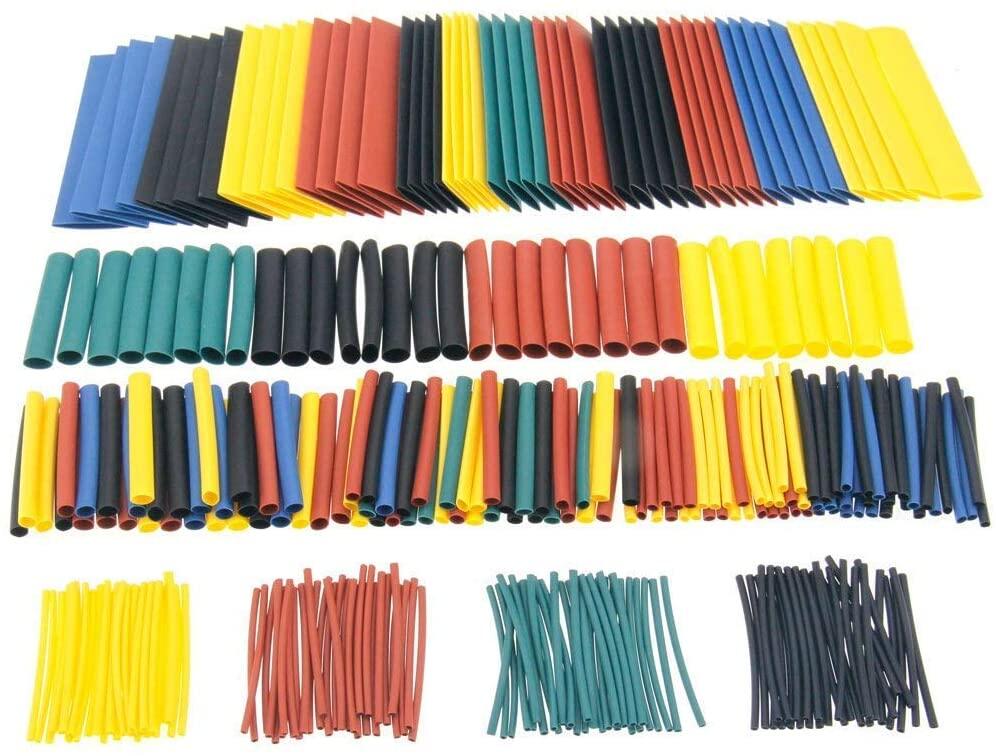 Picture of Multicolor Heat Shrink Tube 5 Color 328 Pcs In Packet Tubing Shrinkable Wrap Wire Cable Sleeve Set Heat Shrink Wire Diy Connector Repair - Tools (Multicolor)