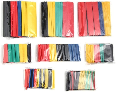 Picture of Multicolor Heat Shrink Tube 5 Color 328 Pcs In Packet Tubing Shrinkable Wrap Wire Cable Sleeve Set Heat Shrink Wire Diy Connector Repair - Tools (Multicolor)