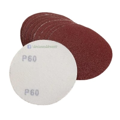 Picture of 4 inch Velcro Sand Disc Velcro Fastgrip Abrasive Paper Sanding discs for Wood, Plastic, Resin, Paint and Metal (10 Pieces) (Multicolor)