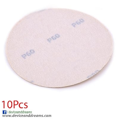 Picture of 4 inch Velcro Sand Disc Velcro Fastgrip Abrasive Paper Sanding discs for Wood, Plastic, Resin, Paint and Metal (10 Pieces) (Multicolor)