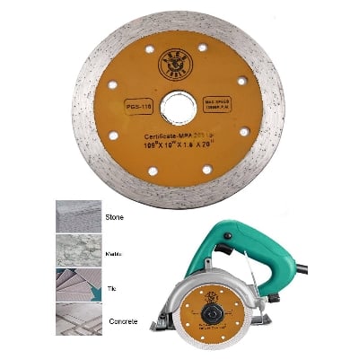 Picture of 4.3 inch Diamond Cutting Disc Tile Cutter Wheel for Tiles Marble Granite Brick Stone & Concrete (Multicolor)