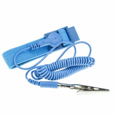 Picture of Anti Shock Wristband Adjustable Anti Static ESD Wrist Strap Discharge Band Grounding Prevent Shock (Blue)