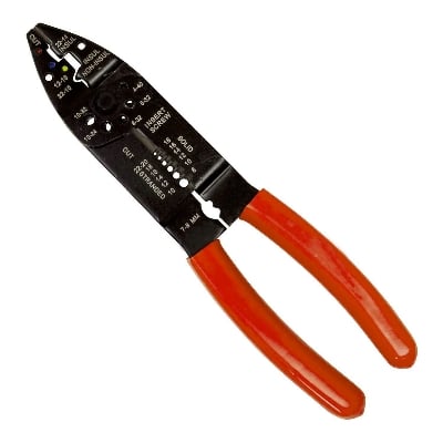 Picture of Diy Electric Cable Wire Stripper Plier Cutter Crimper Automatic Multifunctional Terminal Cutting Crimping Stripping Tools - Tools (Multicolor)