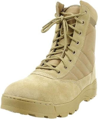 Picture of Brown Leather bikers  Long Boots - Biker Boots brown Leather- premium quality Zipper Leather boots for bikers