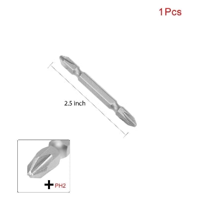 Picture of Double End Magnetic PH2 Phillips Screwdriver Bit (1 Piece) (2.5 inch Bi)