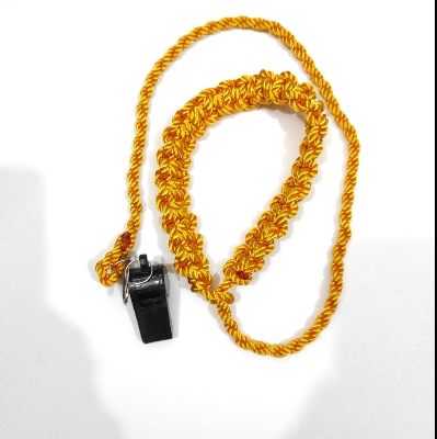 Picture of Security Lanyard with Whistle - Golden Color Security guard Lanyard with Whistle