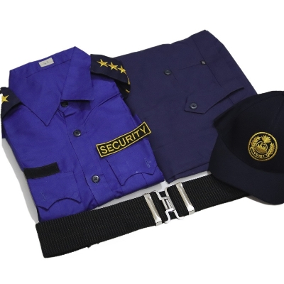 Picture of Security guard uniforms Blue Pant -Shirt- Cap- Belt - Epaulet Full Set - Security Guard Uniform-Security Guard Dress