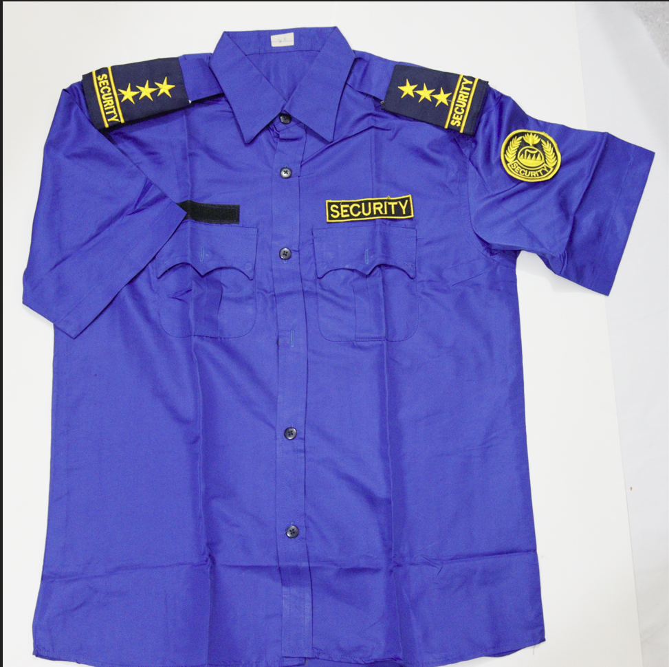 Picture of Security guard uniforms Blue Pant -Shirt- Cap- Belt - Epaulet Full Set - Security Guard Uniform-Security Guard Dress