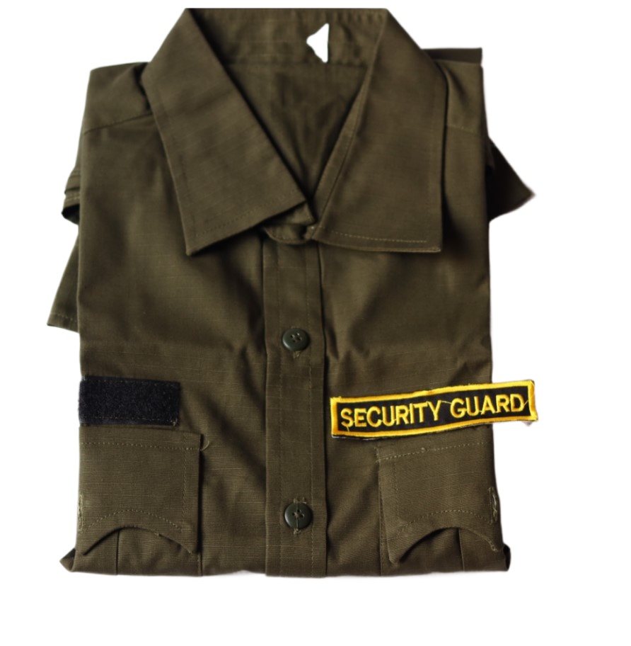 Picture of Security Guard  Uniforms -Formal Shirt for security Guard- Security Guard dress uniform - cotton Shirt with sholder , logo , Bach