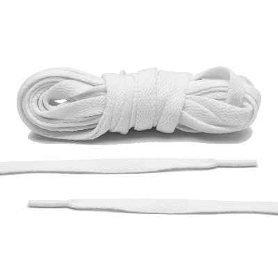 Picture of White shoe sneakers laces -Replacement Laces White- Flat Shoe Laces for Sneakers Premium Quality -115cm