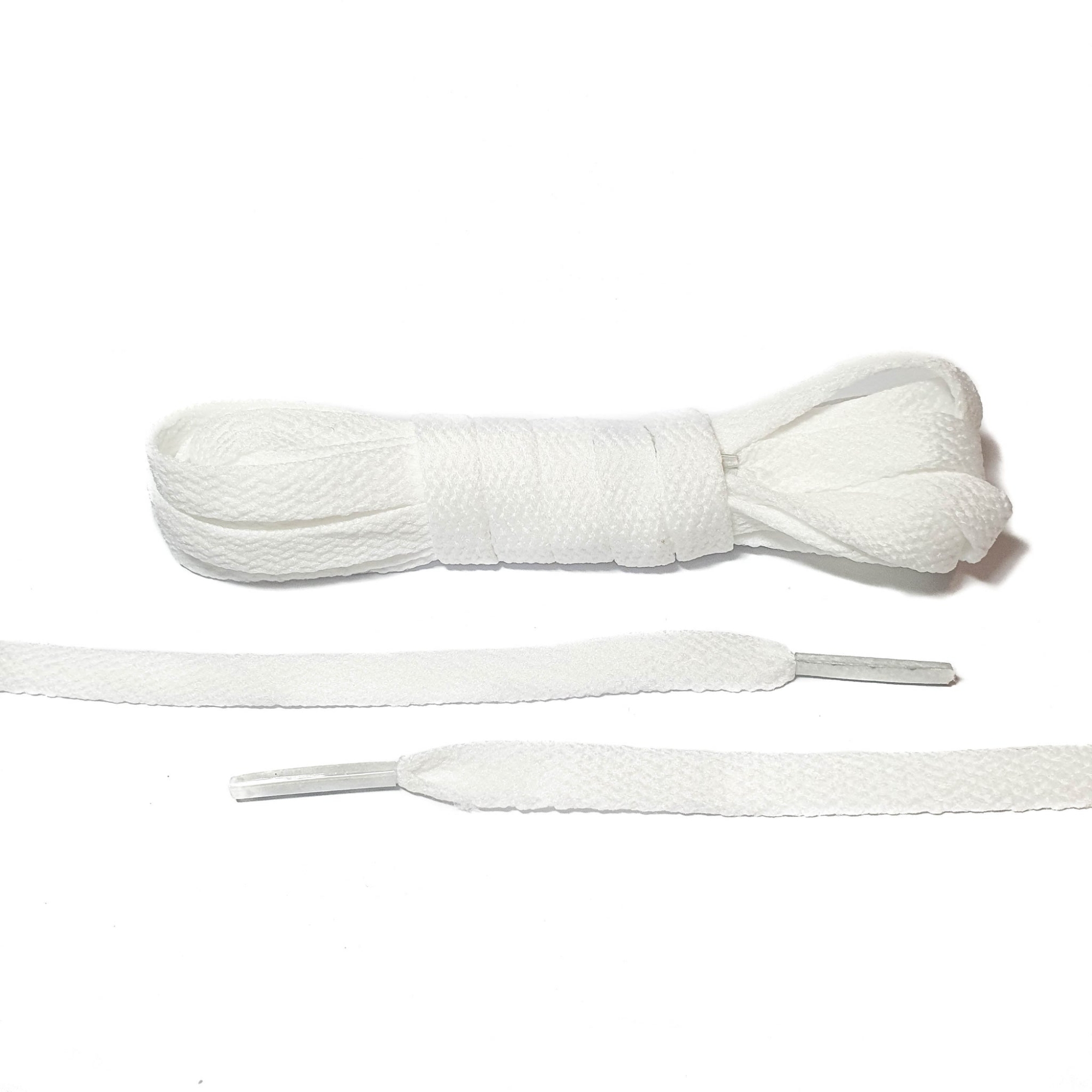 Picture of White shoe sneakers laces -Replacement Laces White- Flat Shoe Laces for Sneakers Premium Quality -115cm
