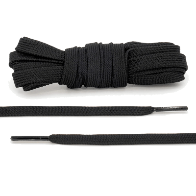 Picture of Shoe Laces for Sneakers - Polyester Flats Boot Laces- Shoe Laces for boots- Black Flat shoe large size 170cm+
