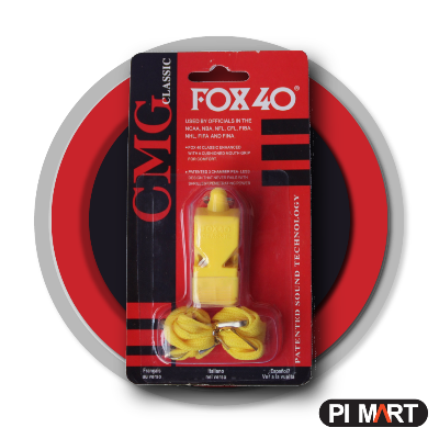 Picture of New Fox 40 Classic Whistle with Lanyard- Emergency Referee Fox Whistle